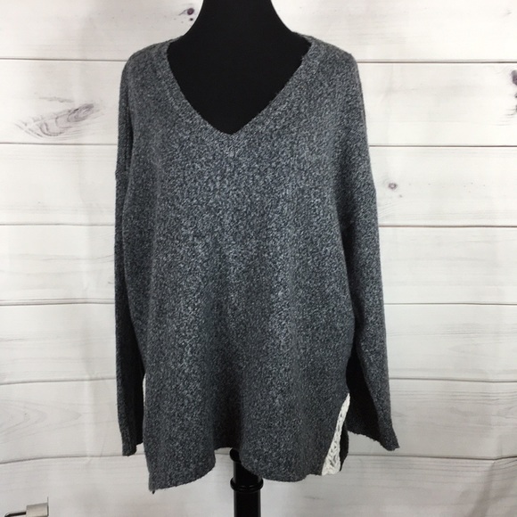 Olivia Sky Sweaters - ❤️OLIVIA SKY MARLED LACE TRIM TUNIC SWEATER ~ 2X